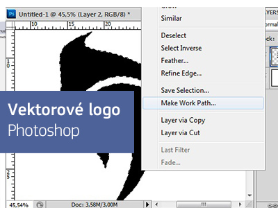 Vektorové logo vo Photoshope